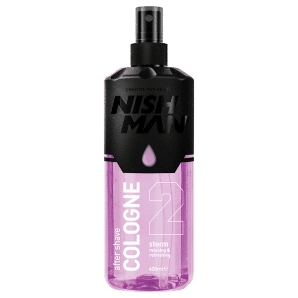 NISHMAN 02 After Shave Cologne 70° Alkohol desinfizierend - Storm 400 ml XL